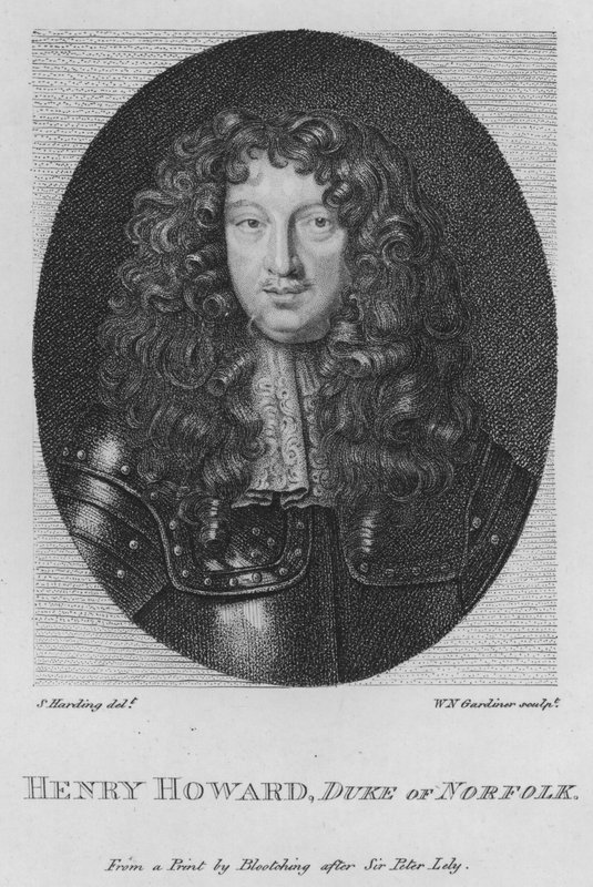 Henry Howard, vévoda z Norfolku (rytina) od S. (after) Harding