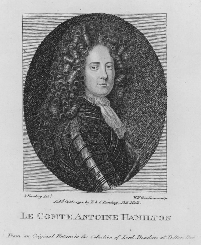 Hrabě Antoine Hamilton (rytina) od S. (after) Harding