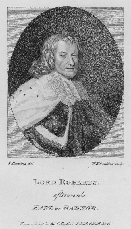 Lord Robarts, poté hrabě z Radnoru (rytina) od S. (after) Harding