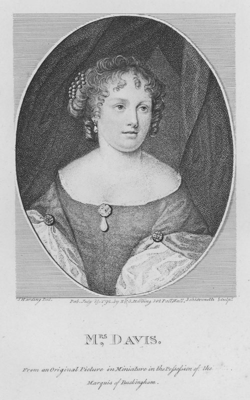 Paní Davisová (rytina) od S. (after) Harding