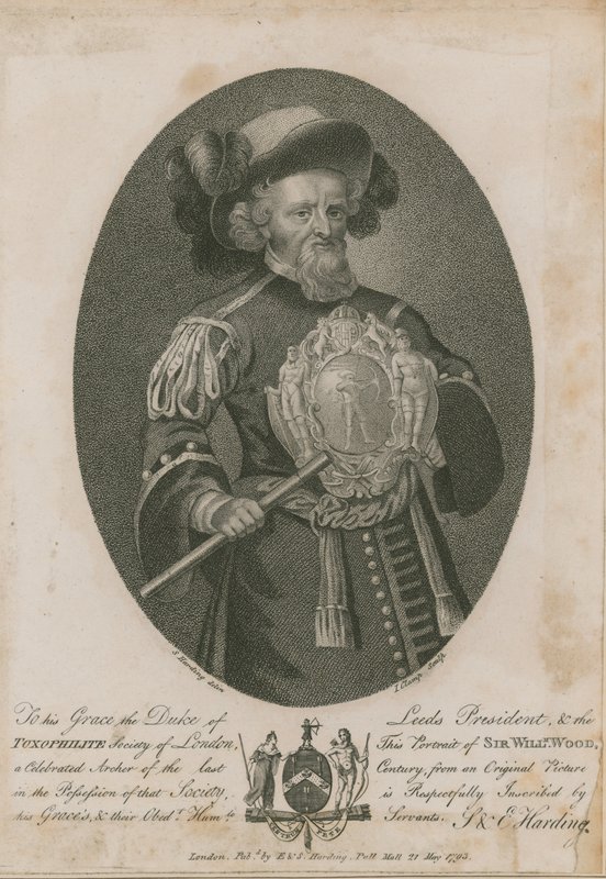 Sir William Wood, slavný lukostřelec od S. Harding