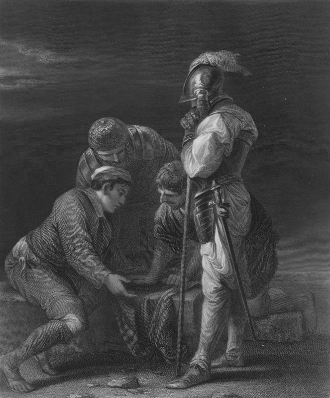 Vojáci hazardní hry od Salvator Rosa