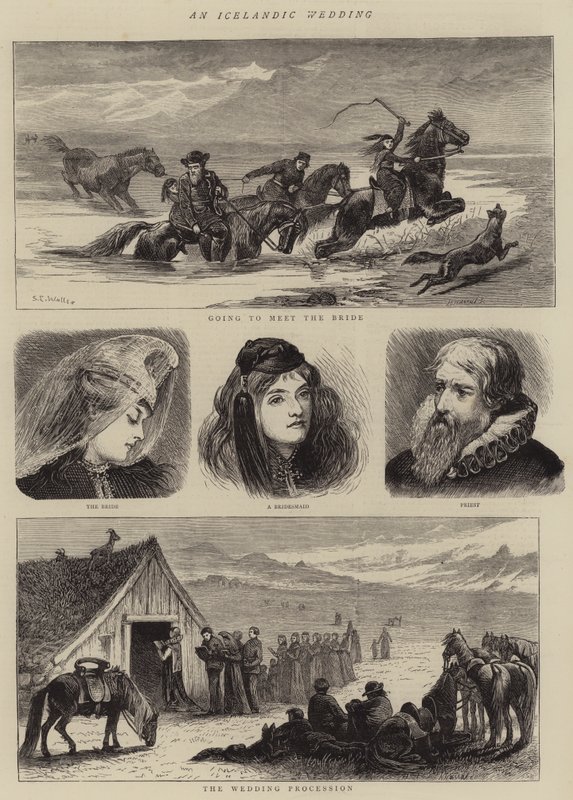 Islandská svatba od Samuel Edmund Waller