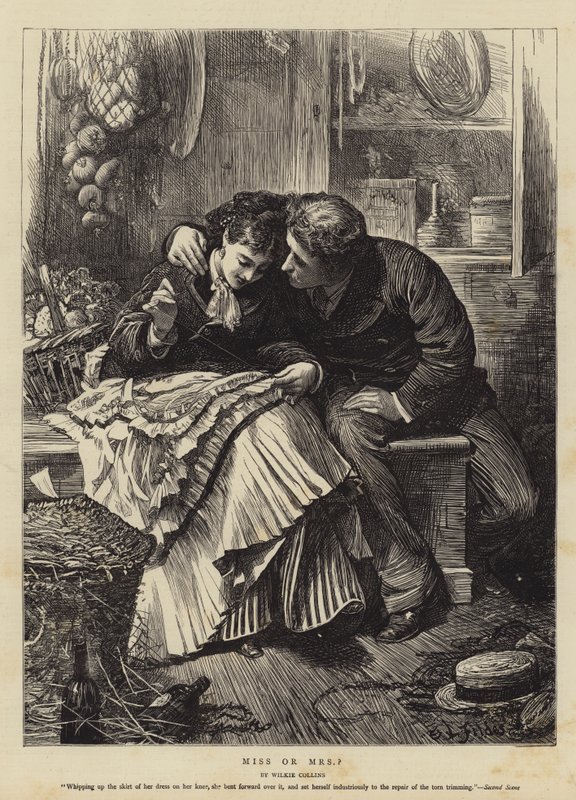 slečna nebo paní od Samuel Luke Fildes