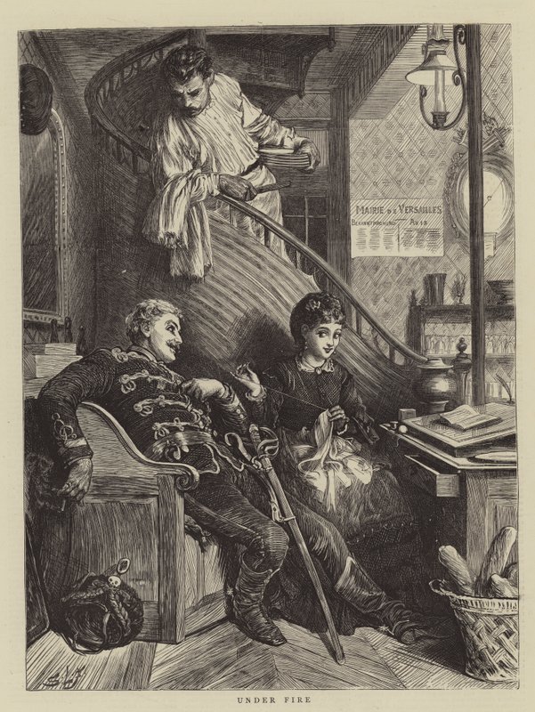 Pod ohněm od Samuel Luke Fildes