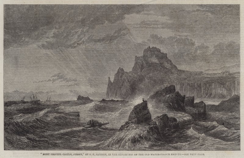 Hrad Mont Orgueil, Jersey od Samuel Phillips Jackson
