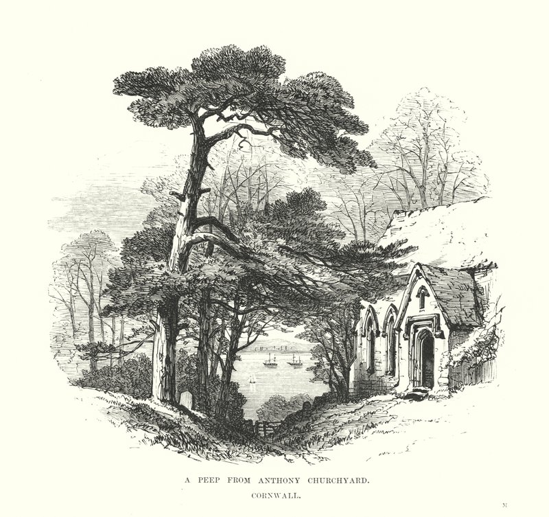 Pohled z Anthonyho Churchyarda, Cornwall od Samuel Read