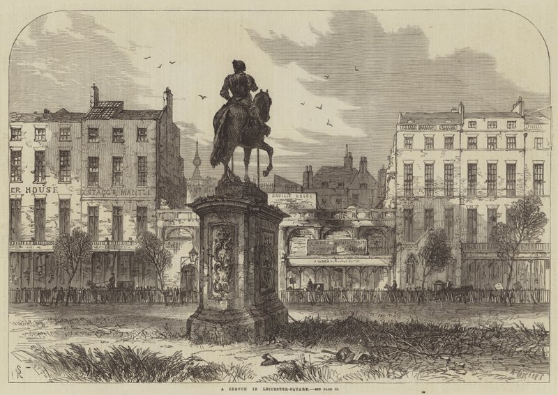 Skica v Leicester-Square od Samuel Read