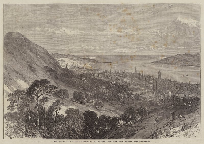 Setkání Britské asociace v Dundee, město z Balgay Hill od Samuel Read