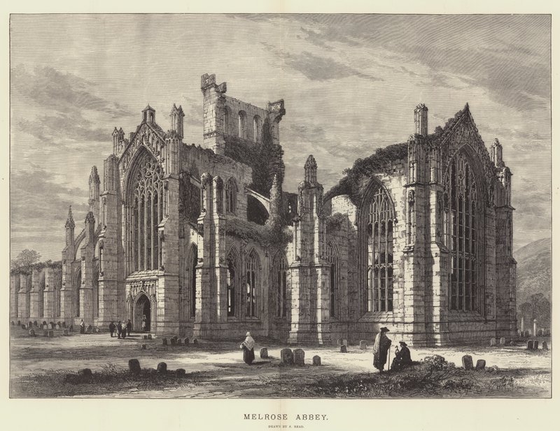 Melrose Abbey od Samuel Read