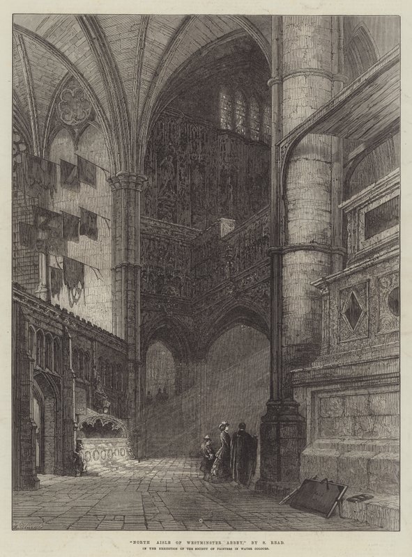 North Aisle of Westminster Abbey od Samuel Read