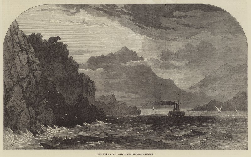 Medvědí skála, Maddalena Straits, Sardinie od Samuel Read
