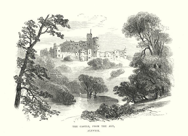 Hrad, z Aln, Alnwick od Samuel Read