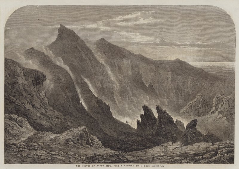 Kráter sopky Etna od Samuel Read