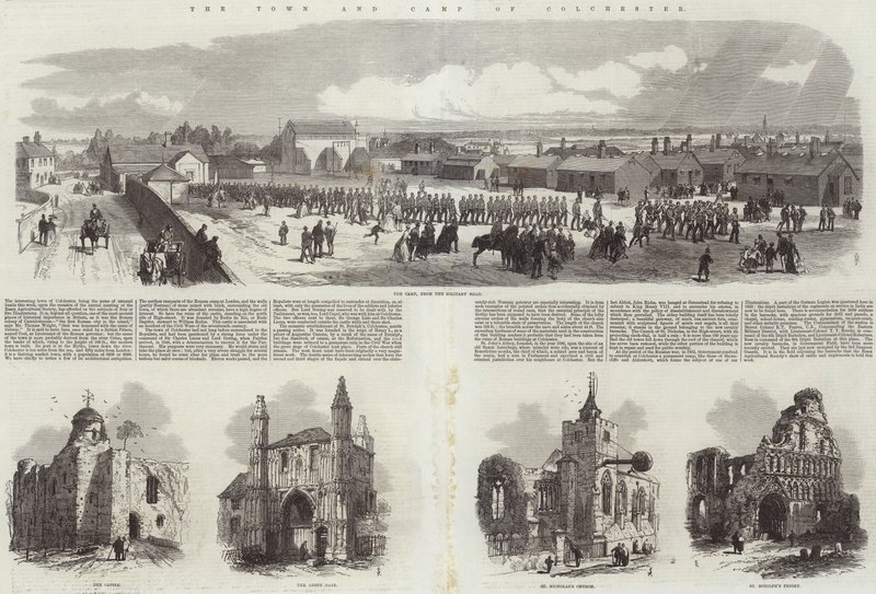 Město a tábor Colchester od Samuel Read