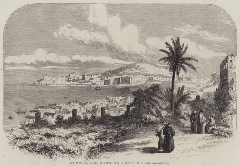 Město a hrad Gaeta od Samuel Read