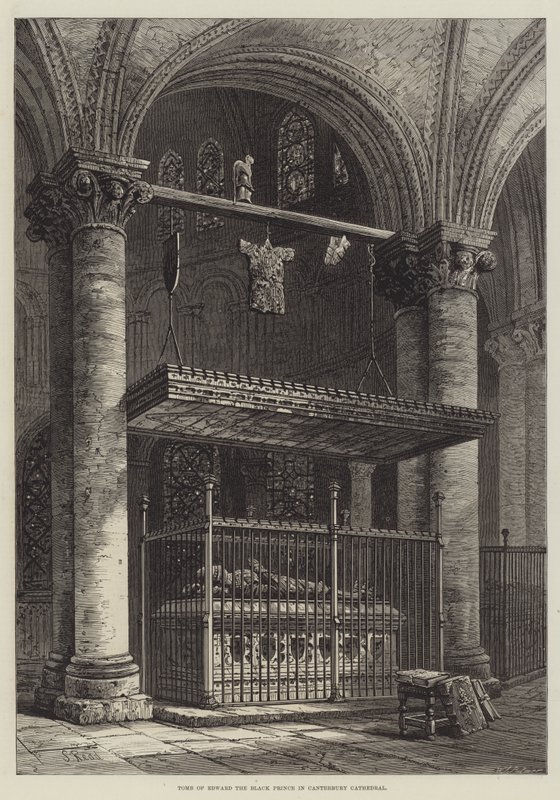 Hrobka Edwarda Černého prince v katedrále v Canterbury od Samuel Read