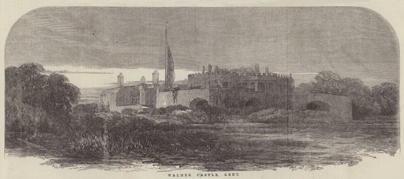Hrad Walmer, Kent od Samuel Read