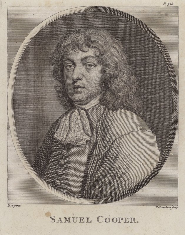 Samuel Cooper , anglický malíř miniatur (rytina) od Samuel (after) Cooper