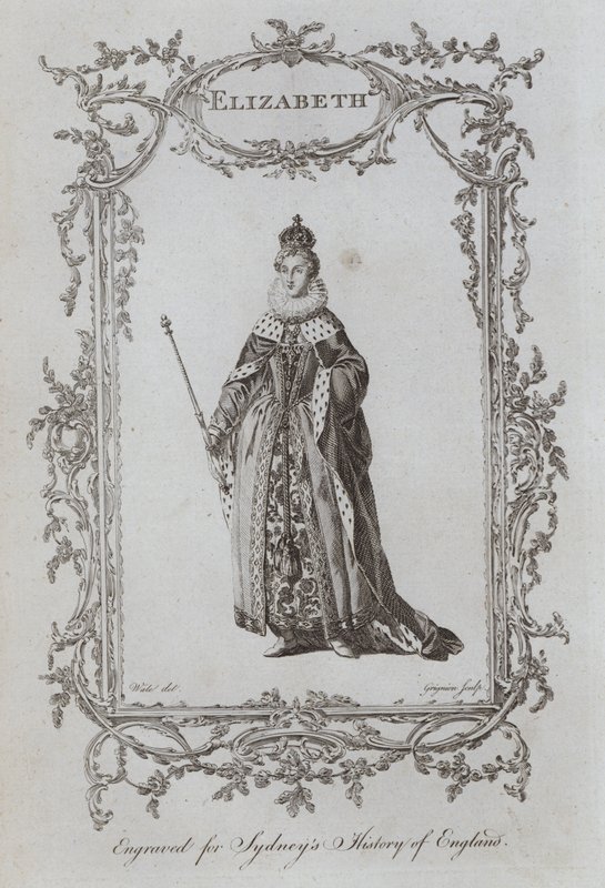 Elizabeth (rytina) od Samuel (after) Wale