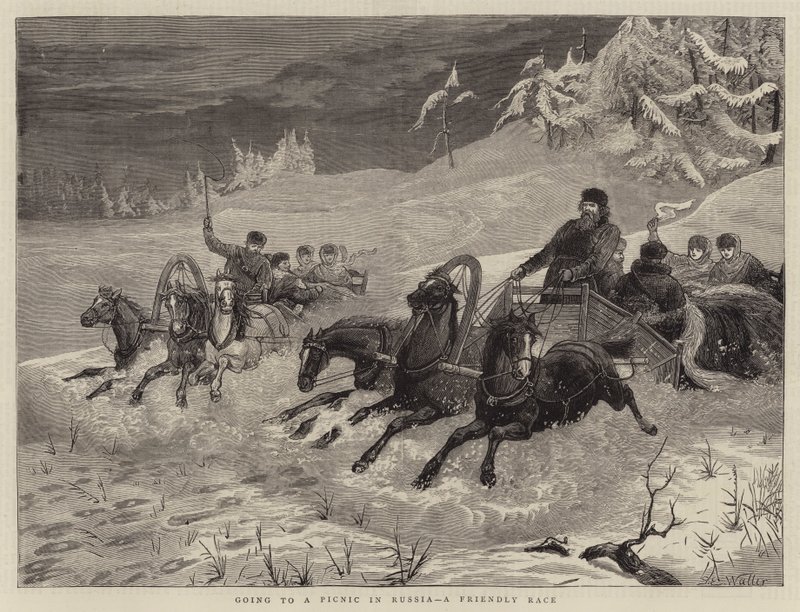 Chystáte se na piknik v Rusku, přátelský závod od Samuel Edmund Waller
