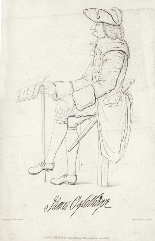 Portrét Jamese Oglethorpea od Samuel Ireland