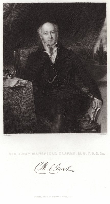 Portrét sira Charlese Mansfielda Clarka od Samuel Lane
