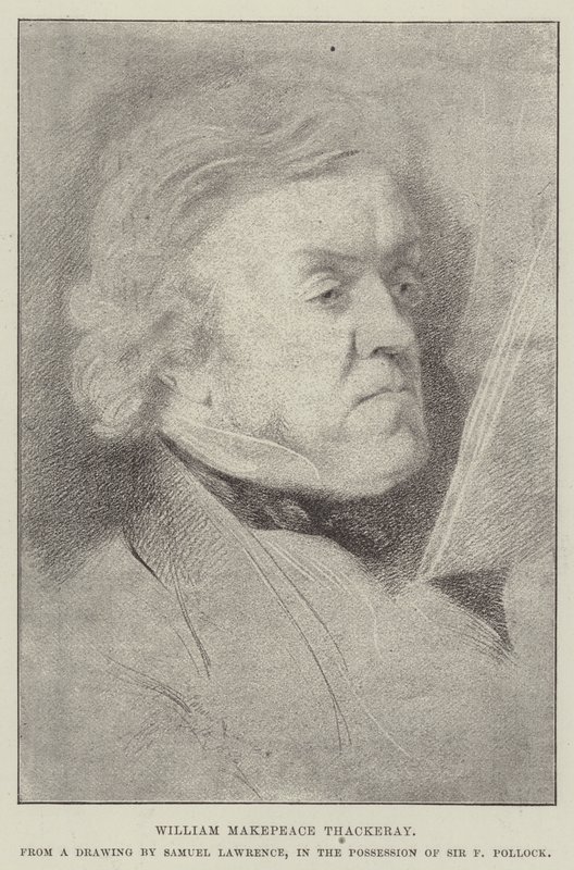 William Makepeace Thackeray od Samuel Lawrence