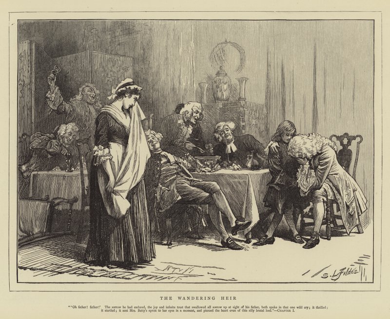 Potulný dědic od Samuel Luke Fildes