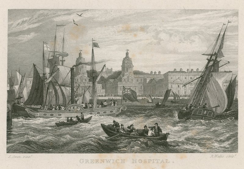 Greenwich Hospital, Londýn od Samuel Owen