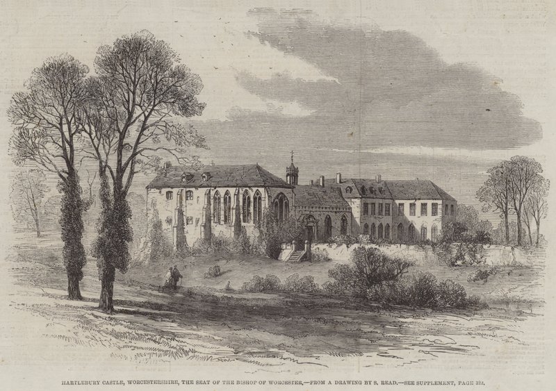 Hrad Hartlebury, Worcestershire, sídlo biskupa z Worcesteru od Samuel Read