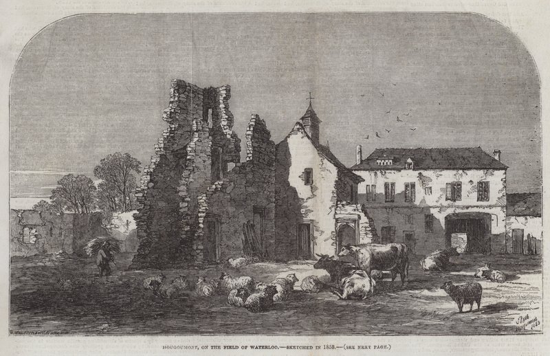 Hougoumont, na poli Waterloo od Samuel Read
