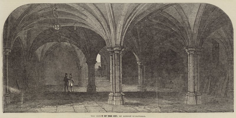 Krypta City of London Guildhall od Samuel Read