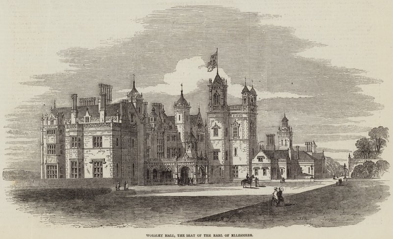 Worsley Hall, sídlo hraběte z Ellesmere od Samuel Read