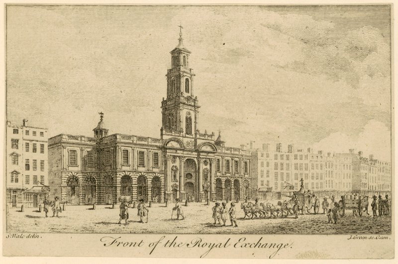 Před Royal Exchange, Londýn od Samuel Wale