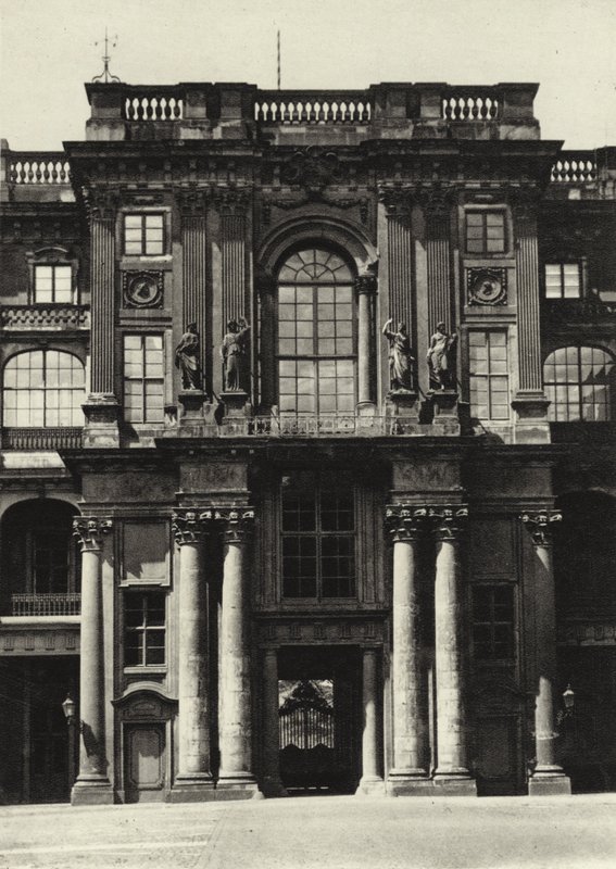 Berlín: Hrad, z vnitřního nádvoří; Královský palác, část Vnitřního nádvoří (černobílá fotografie) od Sasha Stone