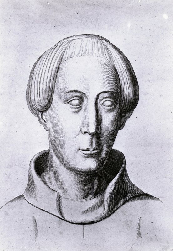 Gerald z Walesu , velšsko-normanský duchovní a historik (litho) od School Welsh