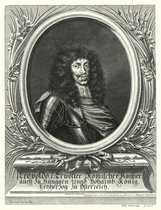 Leopold I., císař Svaté říše římské (rytina) od Sebastian van (after) Dryweghen