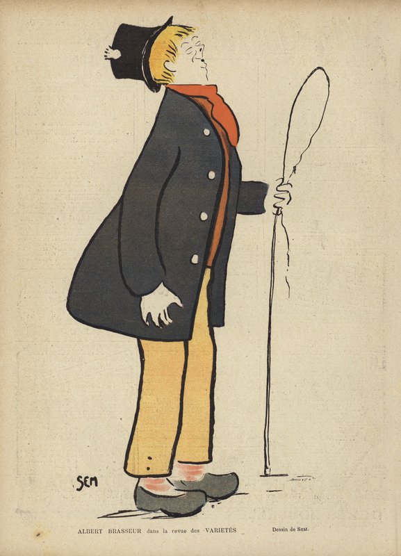 Albert Brasseur , francouzský komik a operetní zpěvák od Sem