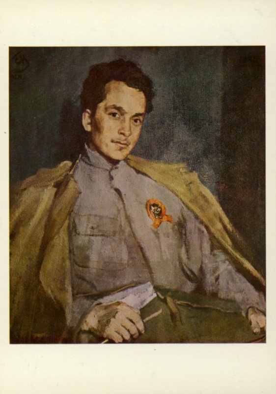 Dmitriy Furmanov , ruský romanopisec, 1922 od Sergei Vasilievich Malyutin