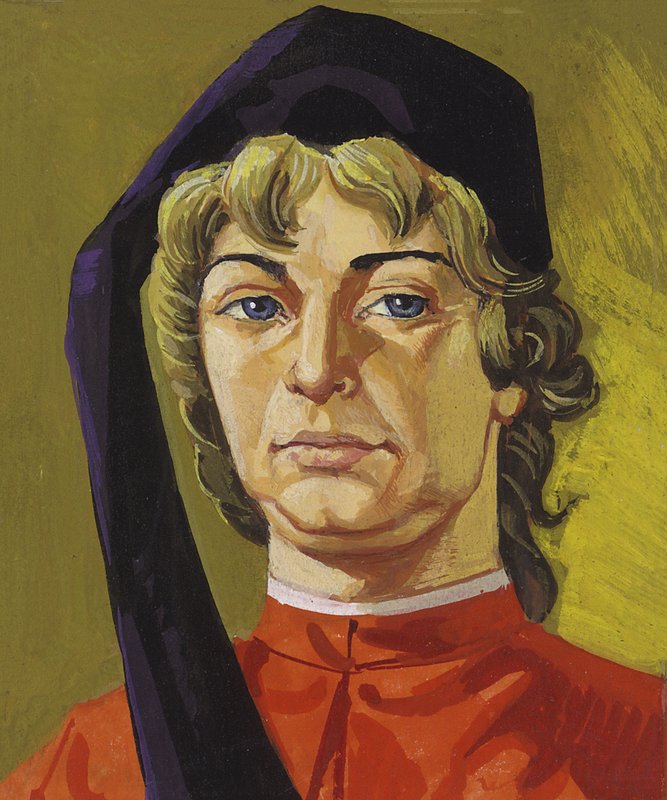 Amerigo Vespucci (kvaš na papíře) od Severino Baraldi
