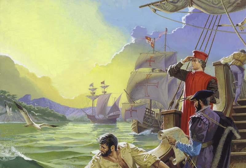 Amerigo Vespucci spatřil Ameriku od Severino Baraldi