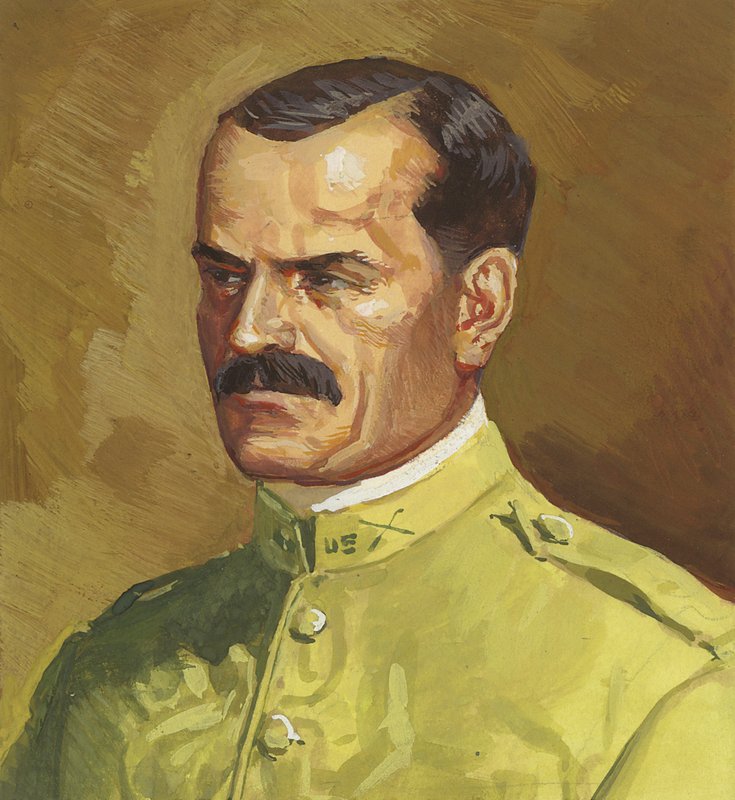Plukovník Gaillard (kvaš na papíře) od Severino Baraldi
