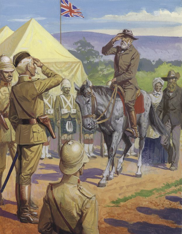 Pier Cronje se vzdává lordu Robertsovi od Severino Baraldi