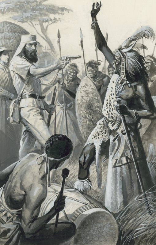 Samuel Baker (kvaš na papíře) od Severino Baraldi