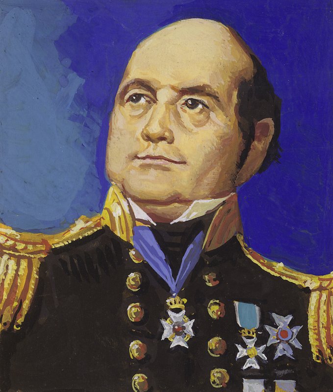 Sir John Franklin (kvaš na papíře) od Severino Baraldi