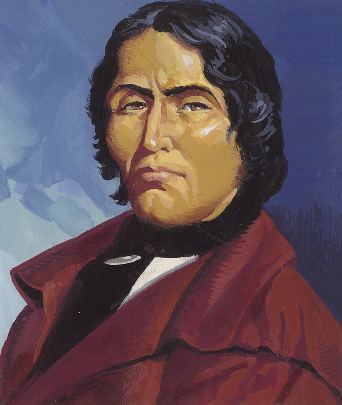 Tecumseh (kvaš na papíře) od Severino Baraldi