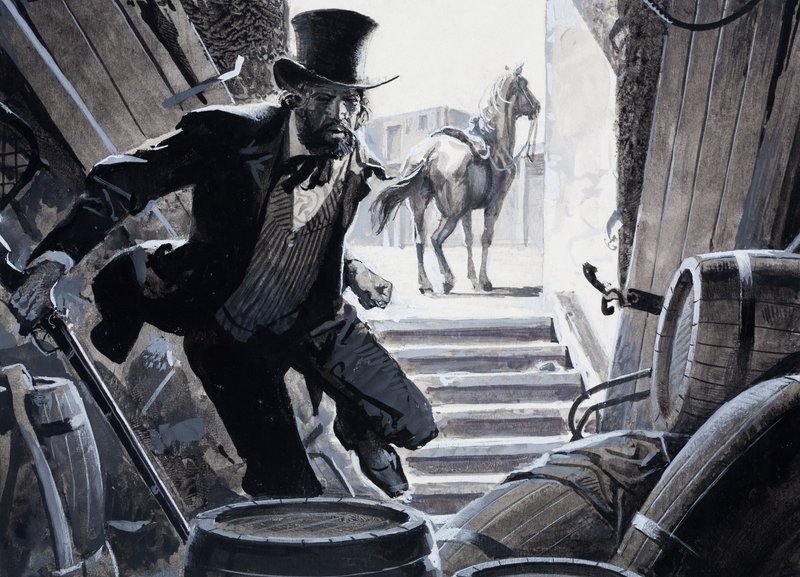 William Bent (kvaš na papíře) od Severino Baraldi