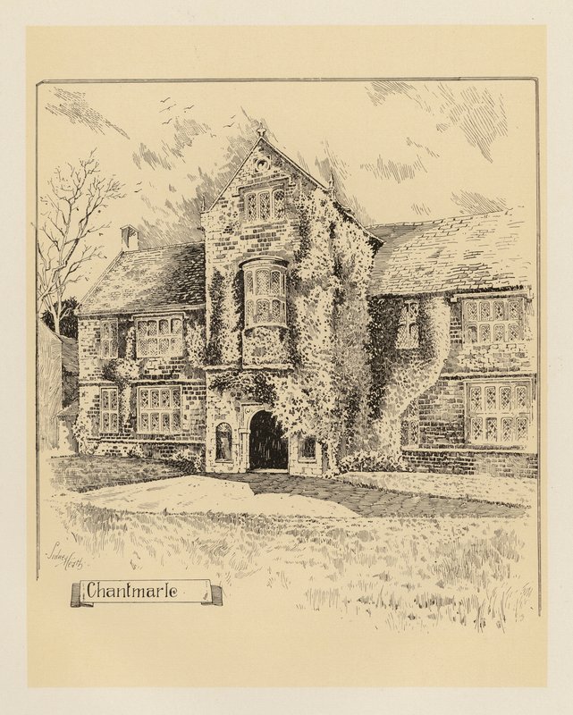 Dorset: Chantmarle (litografie) od Sidney Heath