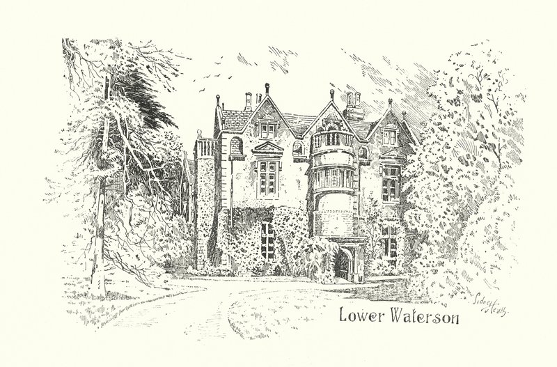 Dorset: Lower Waterson (litografie) od Sidney Heath